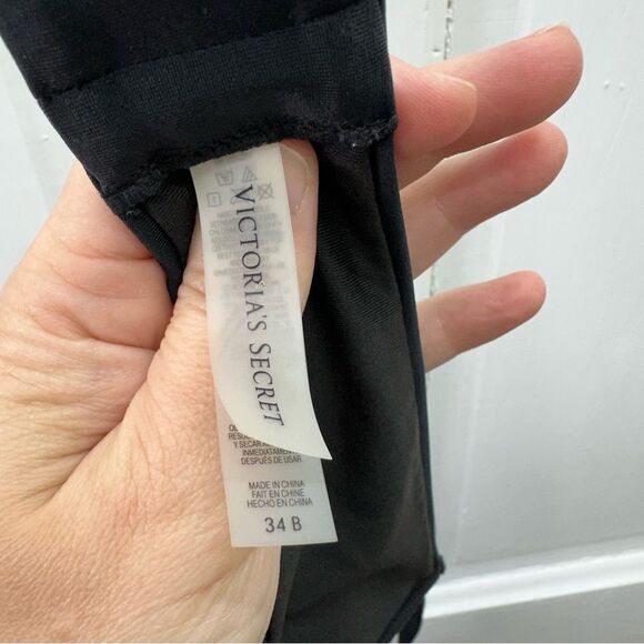 Victoria's Secret 4 pc mix match swimsuit black leopard women large 34B 36C - Picture 7 of 15